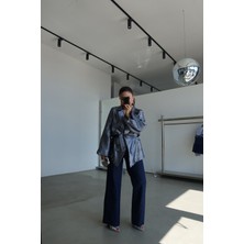 Özge Özgenç Simli Straight Jean