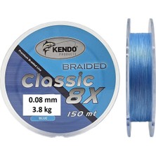 Kendo Classic 8x 0.08mm 150m Blue Örgü Ip Misina