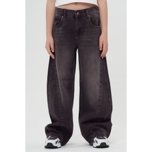 Haykids Unisex Geniş Paça Wide Leg Bol Alt Giyim Kot Pantolon