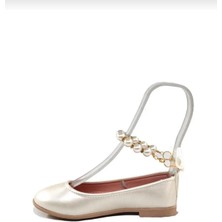 Sy Store Kız Çocuk Inci Detaylı Babet Ayakkabı