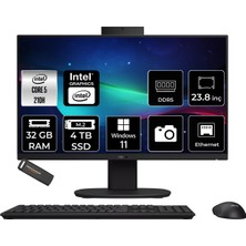 Asus V440 Intel Core 5 210H 32GB 4tb SSD 23.8" Fhd 100Hz W11H All In One Bilgisayar & Per4 USB Bellek V440C58512B0DP360