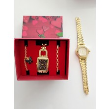 Aydogan's 4 'lü Özel Hediye Set Kol Saati Bileklik 3 Parça + 1 Parça Saat Hediye