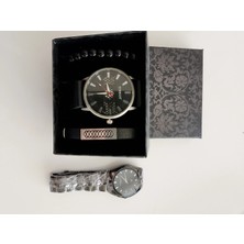 Aydogan's 4 'lü Özel Hediye Set Kol Saati Bileklik 3 Parça + 1 Parça Saat Hediye