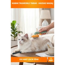 Letsii Kabak Tasarımlı Kedi ve Köpek Tarağı Çelik ve Kauçuk Koruma