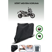 Breen Siyah Arka Çanta ve Kilit Uyumlu Honda X-Adv 350 Motosiklet Brandası
