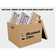 Hayvanlar, Meyveler ve Sebzeler Zeka Kartları