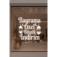 Mıgnatıs Bayrama Özel Vitrin Cam Sticker – Mağaza Kampanya Vitrin Yazısı