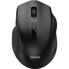 Philips SPK7547 Kablosuz Bluetooth 4000DPI 7 Tuşlu Optik Sessiz Mouse Siyah (Philips Türkiye Garantili)