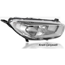 Far Sağ Ford Transit Courier 2018+ Motorlu Ayar Krom Çerçeve JT7613W029AD Ayfar 505924