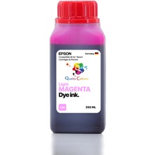 Qc Epson 108 Uyumlu Mürekkep - 250ML Lm Light Magenta Açık Kırmızı (C13T09C64A)