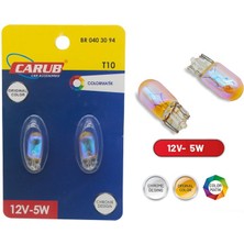 Solveks T10 12V 5W Diadem Krom Turuncu  Ampul Tk Oto Aksesuar Premium