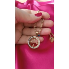 Çelik Kararma Yapmaz Çeyrek Yuvalı Kolye