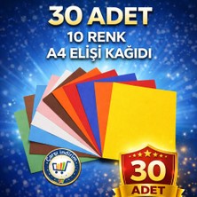 Nistabolje 30 Adet A4 Elişi Kağıdı Karışık Renk 10'lu