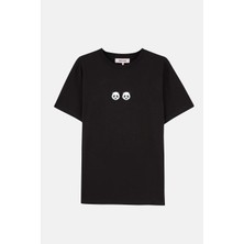 Reflect Studio Chi & Chi Panda Soft T-Shirt - Siyah