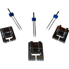 Ev Tipi Dikiş Makinesi Nervür Iğne ve Nervür Ayak Seti 3'lü Set