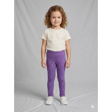 İncili Desenli Pamuklu Kız Çocuk Tayt