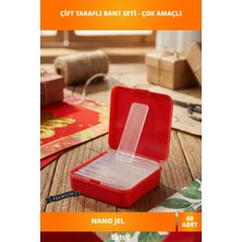 Letsii Nano Pu Jel Çift Taraflı Yıkanabilir Bant 60 Parça