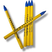 Mu-Şi Buhar Ile Uçan Kumaş Sabun Çizgi Kalemi 5 Adet (Mavi Renk)