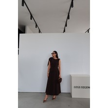 Özge Özgenç Bağlama Detaylı Süs Cepli Elbise