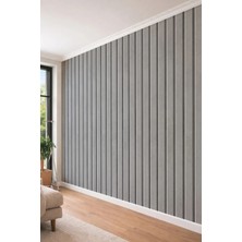 Dreamwall 3D Görünümlü Dikey Panel ve Duvar Çıtası Temalı Tek Parça Tekstil Duvar Kağıdı