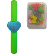 Mıknatıslı Çok Amaçlı Iğne Tutucu Bileklik (Yeşil Renk)