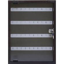 Panda 40 Anahtar Kapasiteli Ahşap Anahtar Dolabı - (40X55CM)