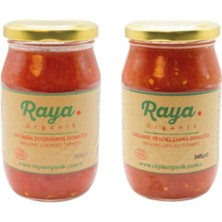 Raya Organik Organik Rendelenmiş Domates 345G ve Organik Doğranmış Domates 345G Set