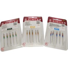 Ev Tipi Dikiş Makinası Avantajlı Iğne Seti (5x3 Paket) 10-12-14 Numara