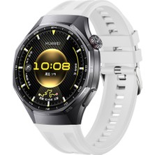 Sneezy Huawei Watch Gt6 Pro 46MM Ile Tam Uyumlu Spor Silikon Metal Tokalı Soft Saat Kordonu