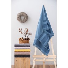 Cotton Box Twins Bukle  Havlu 75X150 Indigo