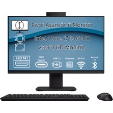 Asus Expertcenter P440VA Intel Core I7 13620H 16GB 1tb SSD 23.8"fhd Pivot Asansör Özellikli Windows 11 Home All In One Bilgisayar P440VAK-DI710000B0DWH-101H