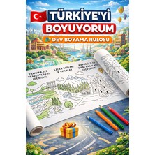 “Türkiye’nin Doğal ve Mimari Güzellikleri – 6 Metrelik Dev Çocuk Boyama Rulosu | Eğitici & Sanatsal Aktivite Kağıdı”