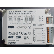 Genel Osram Qt-M 2X26-42/220-240 S Quıcktronıc Multıwatt Balast