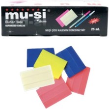 Mu-Şi Kumaş Sabun Çizgi Taşı Karışık Renk 25 Adet