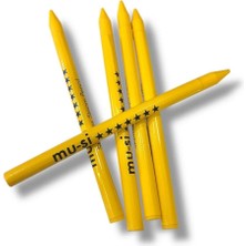 Mu-Şi Buhar Ile Uçan Kumaş Sabun Çizgi Kalemi 5 Adet (Sarı Renk)