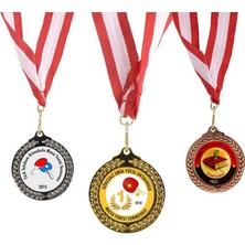 Best Hediye Zeytindalı Madalya 7,3 Cm-5 Li Paket-Baskılar Dahil