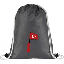 Hero Tasarım Ilelebet Türk Bayrağı - Ipli Sırt Çantası - Spor - Günlük - Okul 35*45CM One Size | BLL3782