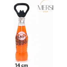 Mersi Shop Içecek Şişesi Tasarımlı Magnetli Şişe Açacağı – Buzdolabı Mıknatıslı Kapak Açıcı 14 cm