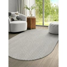 Saraz Halı Elit Premium Sisal Jut Halı 1002 - Antrasit Balık Sırtı Desen