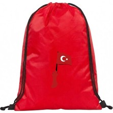 Hero Tasarım Ilelebet Türk Bayrağı - Ipli Sırt Çantası - Spor - Günlük - Okul 35*45CM One Size | BLL3782