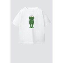 Monila Erkek Çocuk Pamuklu Bisiklet Yaka Baskılı T-Shirt
