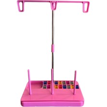 Ev Tipi Dikiş Makinesi Plastik Çardak Seti(Pembe)