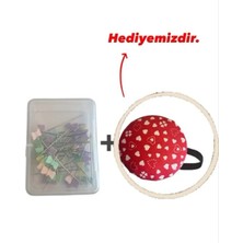 Papyon Kafalı Renkli Şık ve Hoş Toplu Iğne (50)Adet