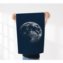 Rosaart Çerçevesiz Poster - Ay Yüzeyi Tasarımlı Dekoratif Duvar Posteri- Duvar Dekoru-Dijital Baskı