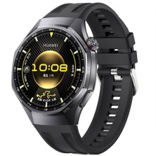 Sneezy Huawei Watch Gt6 Pro 46MM Ile Tam Uyumlu Spor Silikon Metal Tokalı Soft Saat Kordonu