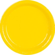 Party Express Karton Tabak 23CM 8'li - Sarı