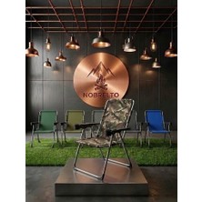 Nobrelto Premium Katlanır Kamp Sandalyesi - 130 kg Kapasiteli Çift Bardaklıklı Comfort Series
