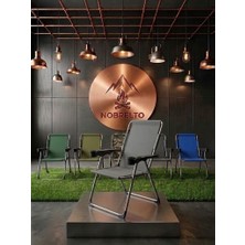 Nobrelto Premium Katlanır Kamp Sandalyesi - 130 kg Kapasiteli Çift Bardaklıklı Comfort Series