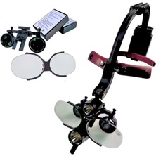 Kablosuz Işıklı, Ergonomik, 3.5x Ttl Ayarlanabilir Dental Loupe – Cerrahi Kullanım Için Özelleştirilmiş Prizmatik Binoküler Büyüteç