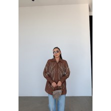 Özge Özgenç Boncuk Işlemeli Keten Gömlek